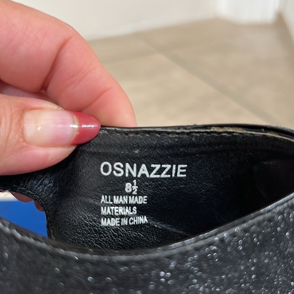 Olsenboye Black sparkling platform heels size 8.5 - Picture 9 of 10